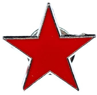 Miniblings Stern Brosche Pin Star Emaille emailliert Che Kuba rot | Statement am Revers, montiert in Berlin, ein Stück mit Persönlichkeit