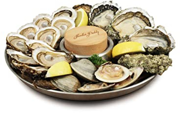 Swissmar SK2018BK Shucker Paddy Malpeque Austernmesser, Edelstahl, Schwarz, 20cm x 7.5cm x 3cm, Austernöffner, Spülmaschinenfest, Geschenkset