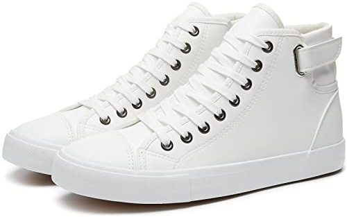 yageyan Men high top Sneakers for Casual PU Leather Fashion Shoes for Men