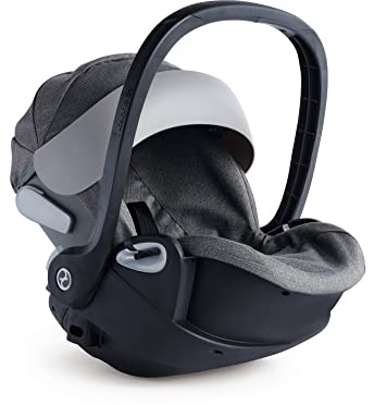 Corolle 9000141390 - Cybex 2in1 Puppen Trageschale und Wiege, mit Gurt und Verdeck, kann mit dem Cybex Puppenwagen verbunden Werden, für alle 36-42cm Babypuppen, ab 3 Jahren
