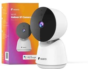 Agunto Caméra de sécurité intérieure IC1, Wifi, caméra IP, avec app …