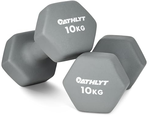Athlyt - Neopren hantlar - 2 x 10 kg