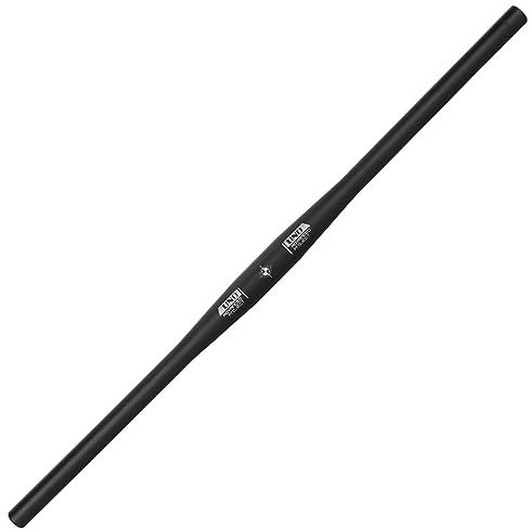 31.8mm City Bike Lenker Flat Bar Retro MTB Lenkstange 640/680/720/740mm Ergonomischer Fahrradlenker Für BMX DH XC AM FR Aus Aluminiumlegierung (Color : Black, Size : 740mm)