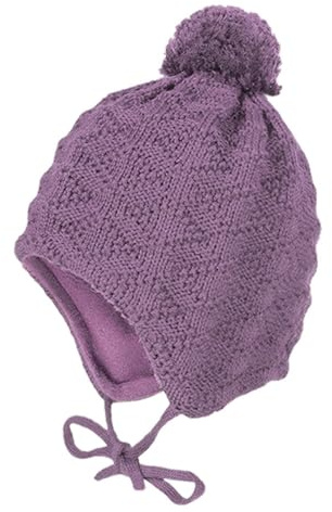 maximo MINI-Mütze Struktur ausgenäht Pompon
