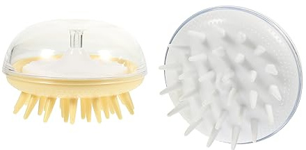 Gatuida 2stücke Kopfhautpeeling Shampoobürste Für Dusche Bad Mit Massagegerät Für Und Kopfhautpflege Beidhändig Anwendbar Abgestorbene Hautzellen Zu Entfernen