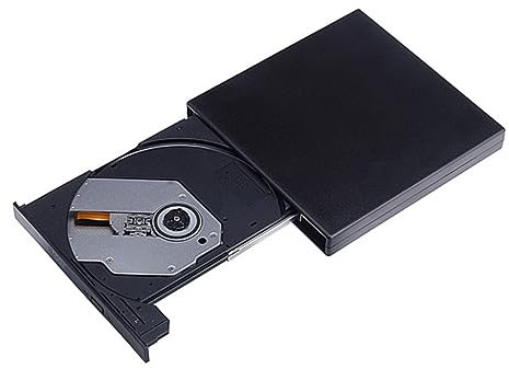 Mikikit Compact Usb Cd Burner External Dvd Drive Cd-rw Dvd Rw Rewriter Portable for Laptop