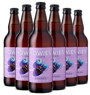 Howies Fruit Cider – Berry Flavour 3.4% ABV 6 x 500ml Glass Bottles