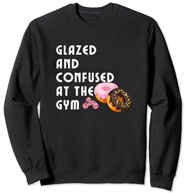 Donut glacé et confus drôle dictons de remise en forme de donut Sweatshirt