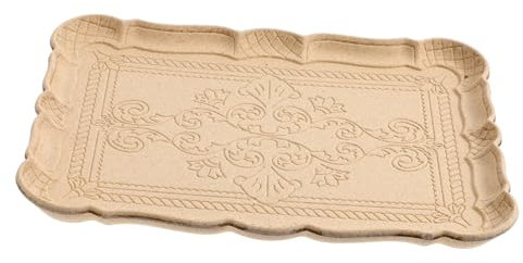 ROMISBABA Plateaux Décoratifs En Bois De Style Nordique Pour Présentation De Bijoux Plateau Vintage Pour Petit-déjeuner Gâteaux Thé Collations