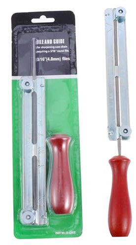 Angoily Kettensäge Schärfer Set Mit Holzgriff Universeller Schärfgerät Für Kettensägen Mit Raspelzähnen Geeignet Für Holz Und Mehr Installieren Und Komfortabel Zu Bedienen