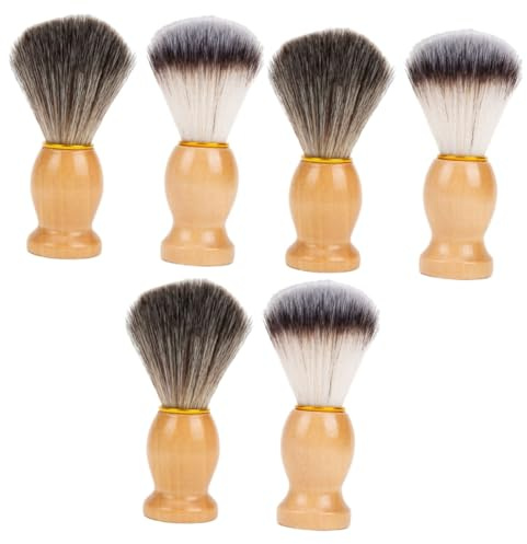 minkissy 6stücke Rasierpinsel Bürste Für Salonreinigung Und Gesichtsreinigung Tragbar Und Vielseitig Einsetzbar Für Tägliche Pflege