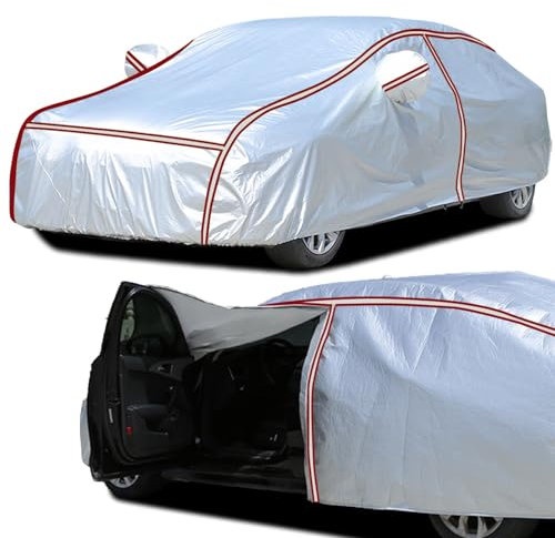 Autoabdeckung Wasserdicht Kratzfest für Mercedes S-Class(1972-2022), Staubdicht Winddicht Schneedicht UV-Schutz Outdoor Atmungsaktiv Vollgarage Autoplane