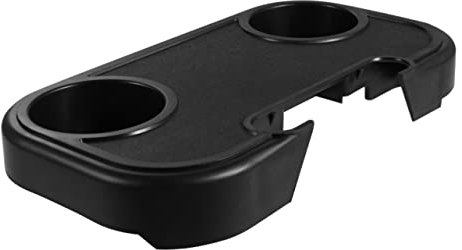 TOBBOMEY Bandeja para Bebidas para Sillón Portátil, Soporte para Vasos Nº 4, Plástico Resistente, Fijación Segura, Adecuado para Piscina, Jardín y Actividades Al Aire Libre