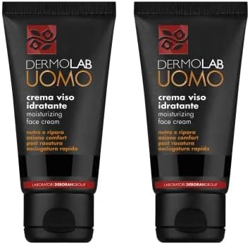 Dermolab Uomo - Crema Viso Idratante, per Tutti i Tipi di Pelle, con Aloe Vera e Olio di Cocco Idrogenato, Effetto Idratante e Rigenerante, Previene l'Invecchiamento, Dermatologicamente Testato, 50 ml