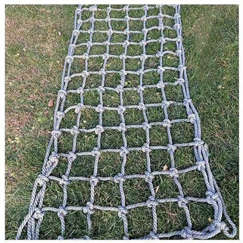 YMXBHN Kinder Trainings Kletternetz Cargo Für Spielplatz Baumhaus Sicherheit Schwere Strickleiter Innen Außen Garten Rahmen Kletternetz Individuelle Größe,200x300cm