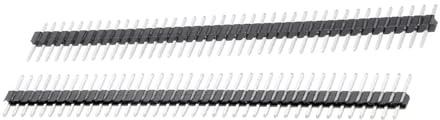 Unifizz 2.0mm Pitch Straight Single Row Male Pin Header 1x40P Copper Connector Strip for PCB Board Prototyping Pack of 15
