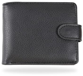 JYNXOR 1 Pcs Portefeuille en Cuir Noir, Portefeuilles et Porte-Cartes pour Hommes et Femmes, Portefeuille Homme, Monnaie Multifonctionnel à 2 Compartiments avec Boucle Fenêtre pour Pièces de Monnaie
