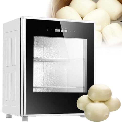 Fermentadora eléctrica de masa de 40 l con control de temperatura y humedad de 20 a 45 °C, tiempo de fermentación de 1 min a 24 h, ideal para pan, yogur y vino de arroz.