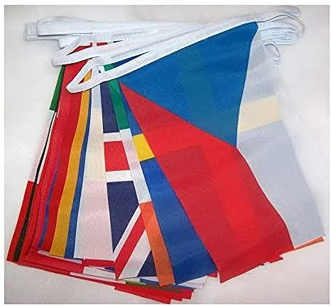 GHIRLANDA 6 metri 19 BANDIERE 19 COMUNITÀ AUTONOME DELLA SPAGNA CON CITTÀ 21x15cm - BANDIERA REGIONI SPAGNOLE 15 x 21 cm - FESTONE BANDIERINE - AZ FLAG