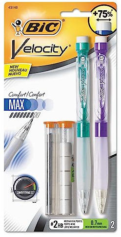 Bic MPMX7P21 Velocity MAX Mechanical Pencil44; Pack of 2