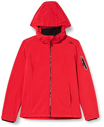 CMP 3H60747N Chaqueta Softshell Cortaviento Y Impermeable Wp 7.000, Mujer, Ferrari-Nero, 44, 39A5006