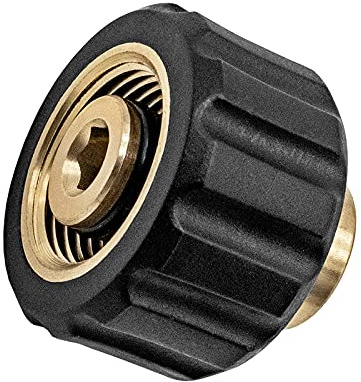 DERASL High Pressure Washer Soap Foam Adapter - Brass Female Coupling for Karcher HD Series, Compatible with Soap Sprayer Bottles,1/4 BSP Female Bayonet Adapter Coupling