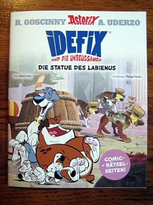 Asterix Comic - IDEFIX und die Unbeugsamen Die Statue des Labienus - A5 Comic + Rätselseiten