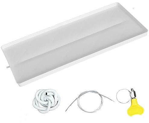 UZSPAC Auffangwanne der Klimaanlage PP5 Kunststoff Material mit 2m Schlauch Auffangwanne mit Ablauf Geeignet für Split-Klimaanlagen (Size : 3-5P)