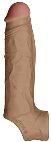 Shaft Guaine e prolunghe per il pene Model F Size 1 Liquid Silicone Sleeve Oak Flesh 19,8 cm