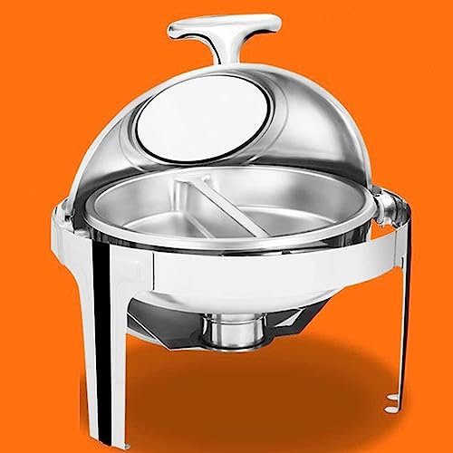 Buffet-Lebensmittelheizung – Buffet-Heizplatte aus Edelstahl, Heiztablett für Partys, Feiertage und Unterhaltung (Edelstahlgitter)