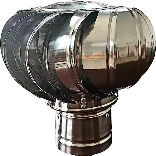 Comignolo cap Ventilatore da Tetto Elettrico Ventilatore da Turbina Ventilatore da Tetto Tappo di Scarico in Acciaio Inossidabile 304 Canna Fumaria Sfiato Impermeabile (Size : 110m