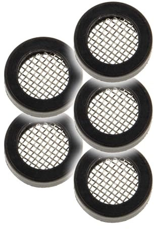 tecuro Gummi-Dichtung mit Schmutzfangsieb 3/8 Zoll für Überwurfmuttern Sanitär (5 Stück)