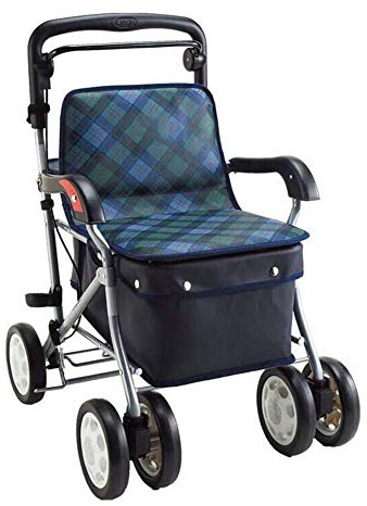 Mobility Walker Aluminium 4 Rollen Rollator Rollator mit Einkaufskorb Faltbares Gehgestell für ältere Menschen Mobilitätshilfe Höhenverstellbar Rollator Rollator Stern des Lichts