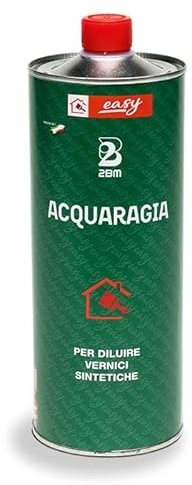 Acquaragia Miscela di solventi industriali base idrocarburica | Vernici nitro, sintetiche, oleosintetiche, antiruggine e finiture ad olio | Linea Easy diluente a base acquaragia | Formato 1 lt