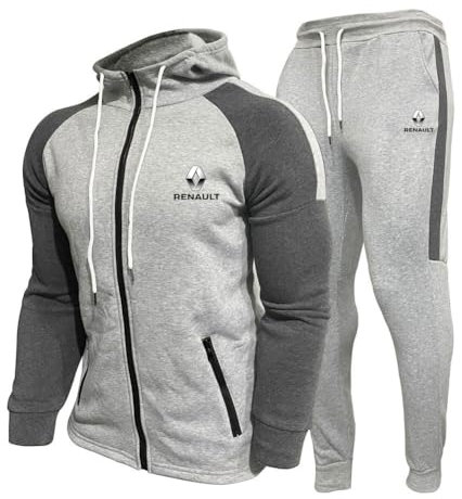 HYFZXWX Männer/Frauen Ren-ault Baumwolle Hoodie Sweatshirt Hosenanzug klassische Sportbekleidung lässige Joggingkleidung fitnessstudio/C/XXL
