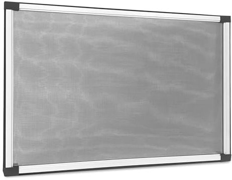 TIENDA EURASIA – Mosquitera Extensible para Ventanas | Bordes de Sellado Felpudos | Marco de Aluminio | Color Blanco | Malla de Fibra de Vidrio (70-132 cm)