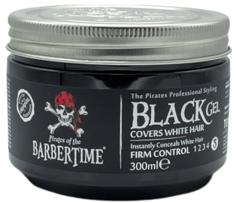 Barbertime Hårgel (300 ml) (svart gel – fräsch och blommig söt)