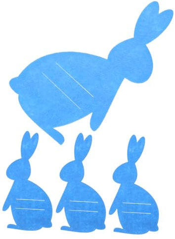VINTORKY Osterdekorationen Kaninchen Besteck Tasche Osterhase Besteckhalter Geschirr Beutel für Ostern Versammlung