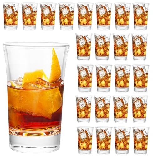 LDHHYH Lot de 24 verres à liqueur, 4,5 cl/45 ml, verres à liqueur, verres à liqueur, verres à liqueur, verres à liqueur, verres à liqueur, verres à liqueur, verres à liqueur, verres à liqueur, verres