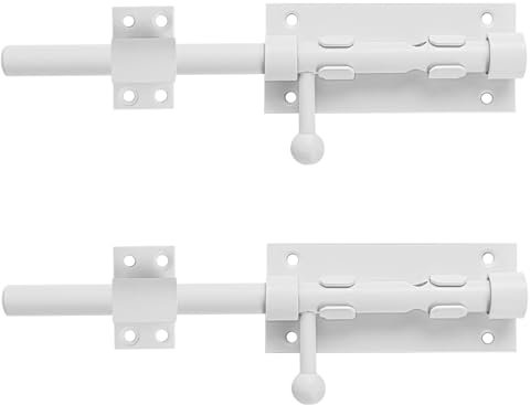 20 cm Türriegel Abschließbar, Türriegel Außen Innen, 304 Edelstahl Schieberiegel, Tür Riegelschloss, Riegel & Bolzen für Türschlösser, Torriegel Lang, Schlossriegel Groß Gartentor, 12 mm Durchmesser