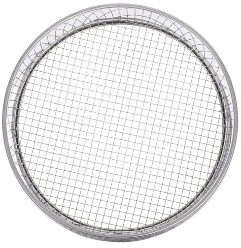 UKCOCO Tamiz De Jardín De Malla para Cribado De Suelo y Separación De Partículas Herramienta De Acero Inoxidable para Jardinería Rocas y Compost para Uso Exterior Bandeja Incluida