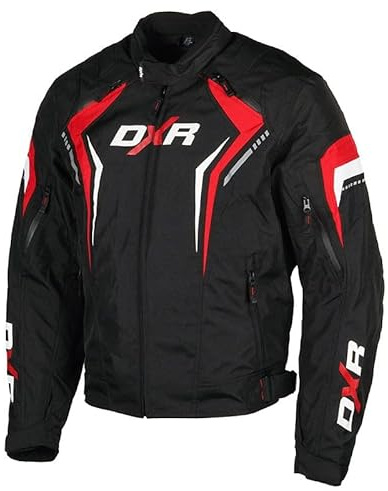 MOTOBLOUZ SPARKER Veste Moto 4 saisons Blouson Moto Équipement de Protection Coupe-vent avec 4 Protections CE doublure thermique amovible Homme Noir L
