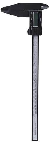 Digitaler elektronischer Messschieber, 150 mm / 300 mm, metrisches/imperiales Umrechnungs-Carbon-Lineal, genaues, praktisches Carbon-Messwerkzeug für Schulen, Zimmereien, (-1011190017912)