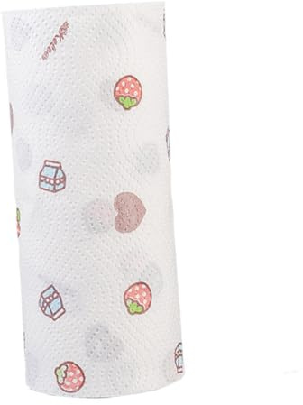 HAMPPLIES 2rotoli Carta Assorbente Cucina Usa e Getta Salviette Multiuso Super Assorbenti Resistenti Carta Asciugatutto Per Casa e Uso Quotidiano Stili multipli
