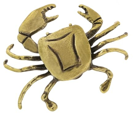 Pitadue Schrankgriff aus Messing, für Kommoden, kleine Krabben, Schublade, Tür, Ziehgriffe, Küche, Schlafzimmer, Möbelbeschläge, Möbelgriffe und Knauf für Kommoden, modern