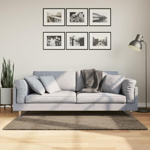Tonture Tapis ISTAN à poils longs, gris, 80 x 150 cm, Flokati brillant en 100 % polyester, antidérapant, pour salon, chambre à coucher, couloir, certifié Oeko-TEX