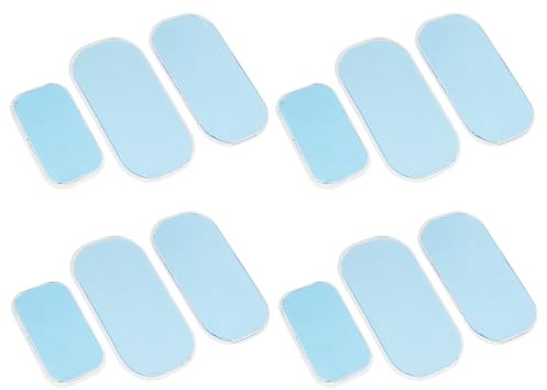Mipcase 12 Stück Hüft Gel Pads Ersatz Hydrogel Muskelstimulator Gel Sticker für Fitness Taillenformer