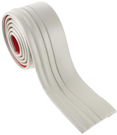OATIPHO 1 Roll Adhesive Baseboard Molding Peel and Stick Floor Trim Nbr Material Easy to Apply Easy to Remove for Bathroom and Kitchen 2 Meters