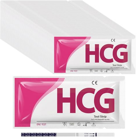 70PCS Test De Grossesse Bandelette, Test De Grossesse PréCoce, Pregnancy Test, Sensibilité 25 mIU/ml, Le Taux De Précision De Pregnancy Test Dépasse 99%