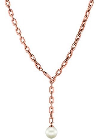 Liebeskind Berlin Damen-Perlenketten Edelstahl IP Roségold LJ-0264-N-46
